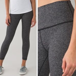 Lululemon herringbone leggings Wunder unders